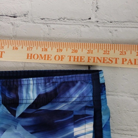 Nike Mens Abstract Blue Volley Swim Trunks XL‎ EUC - Picture 4 of 9